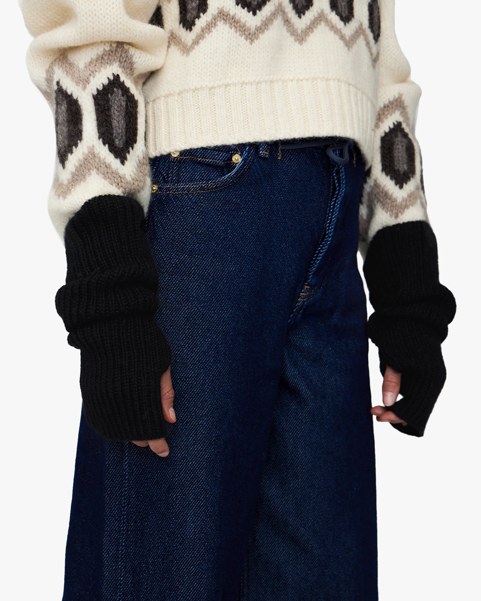 MARIA | Alpaca Fingerless Gloves - Image 4